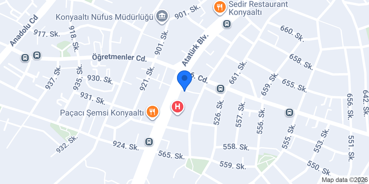 Psikolog Büşra Demirbaş konumu