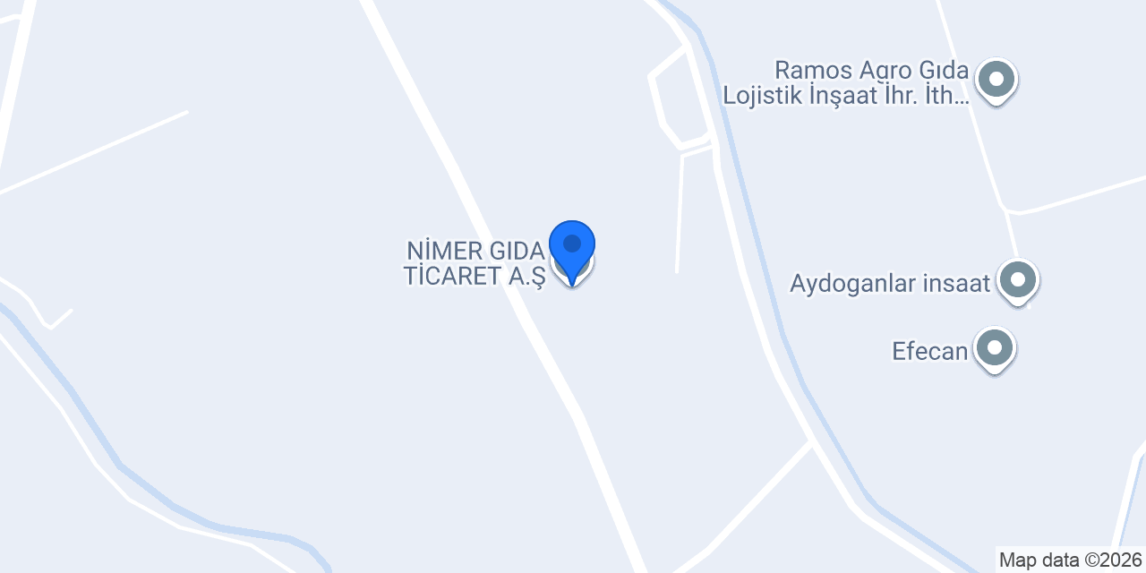 NİMER GIDA TİCARET A.Ş. konumu