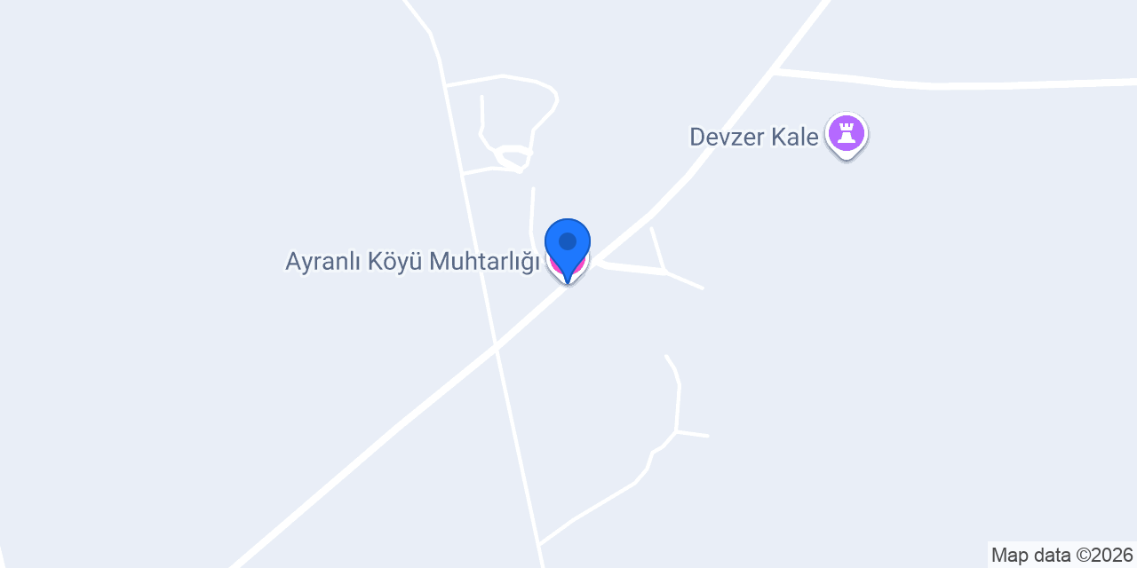 Ayranlı Köyü Muhtarlığı konumu