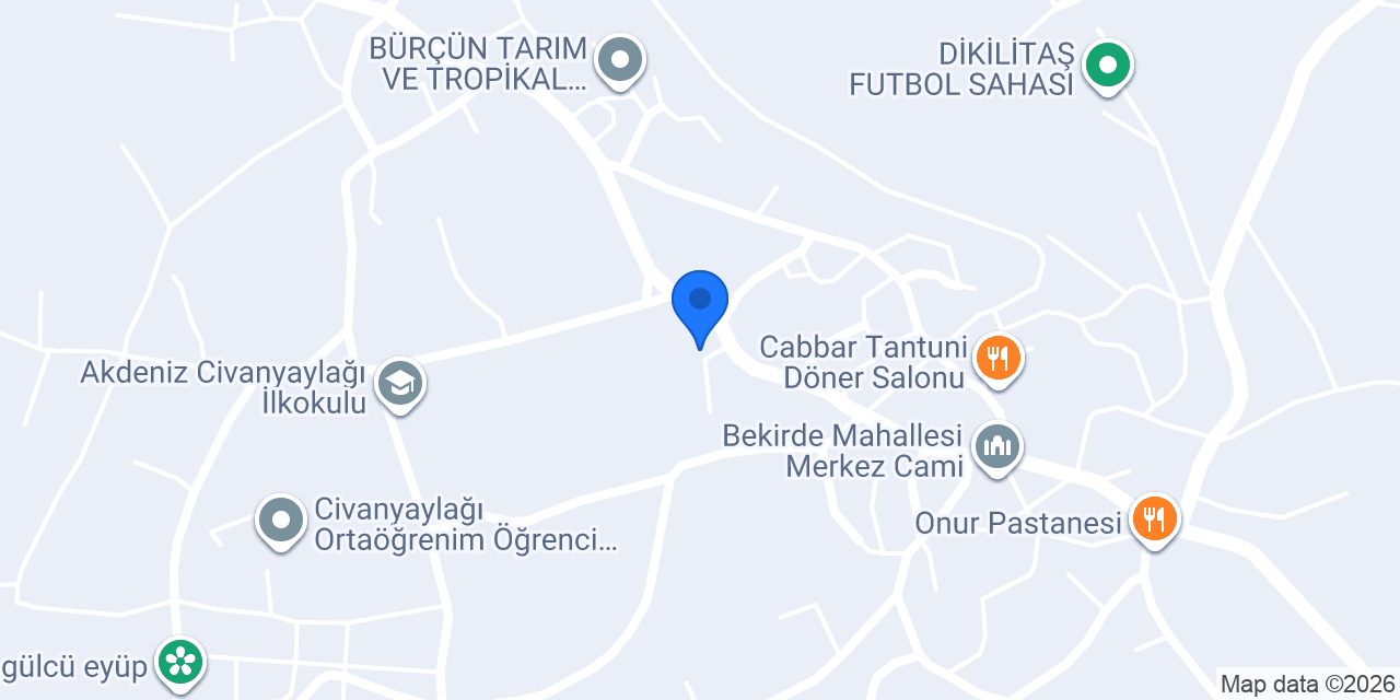 Akdam İlköğretim Okulu konumu