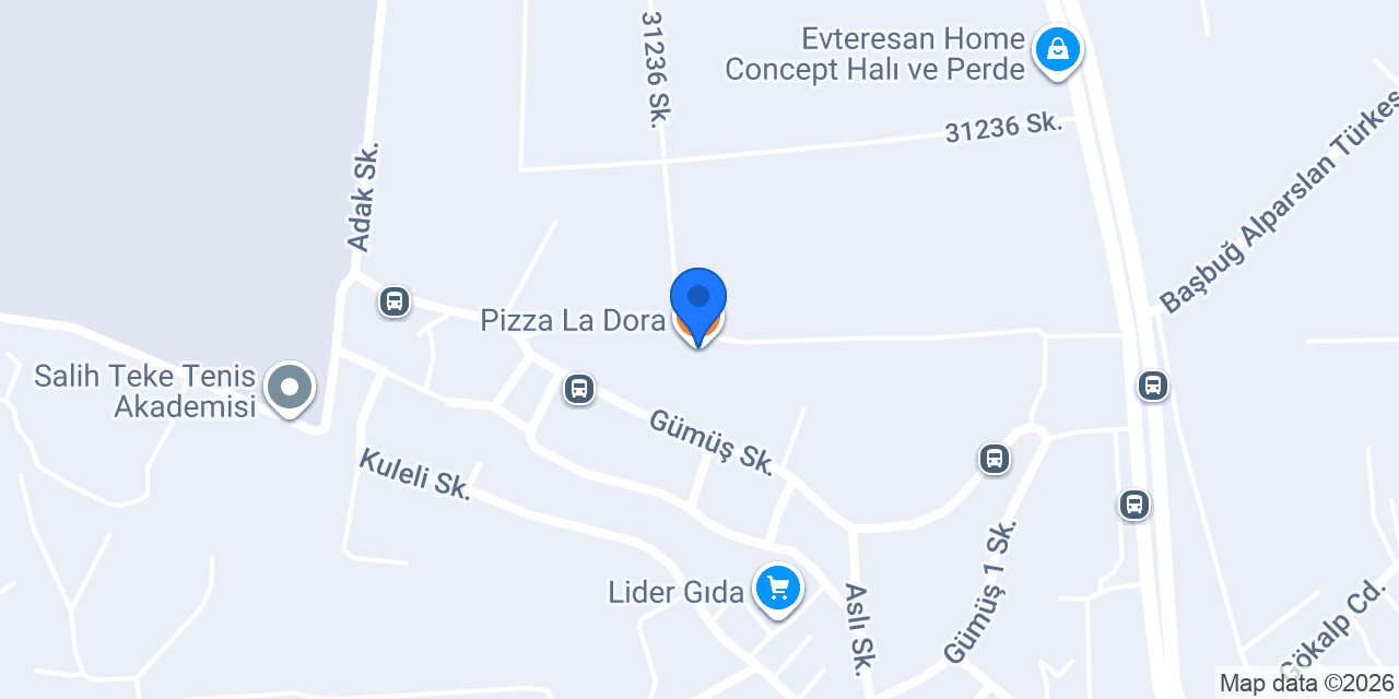 Pizza La Dora konumu