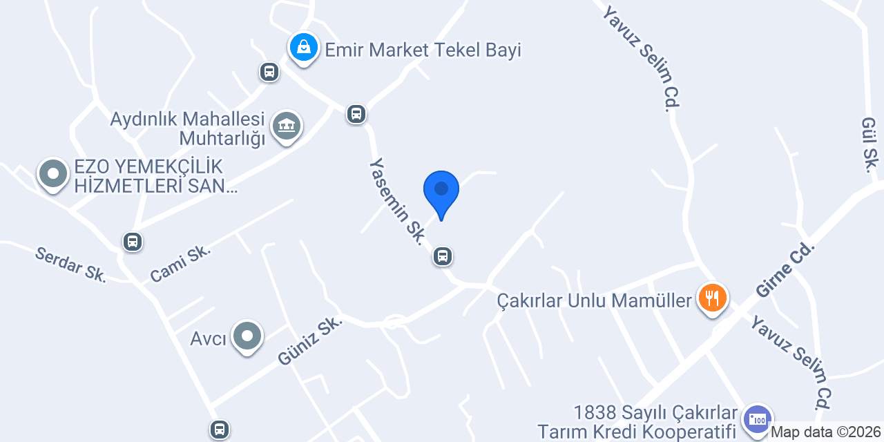 Öztürk Mobilya konumu