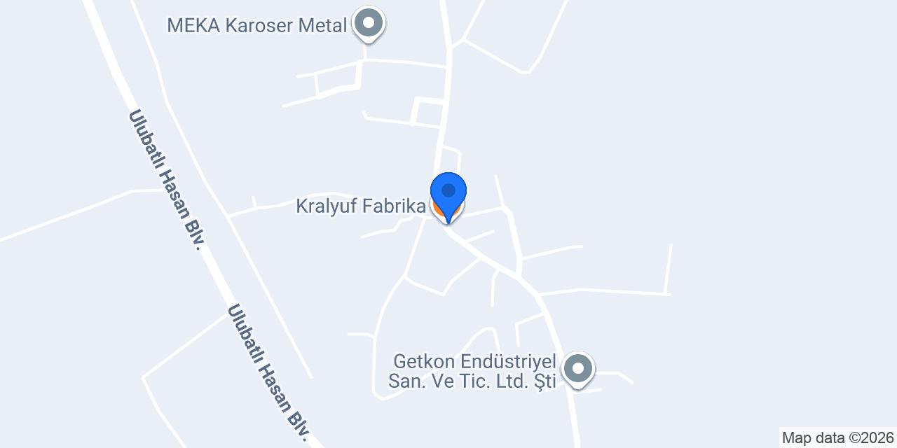 Kralyuf Fabrika konumu