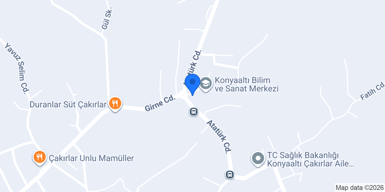 M.p metal cakirlar konumu