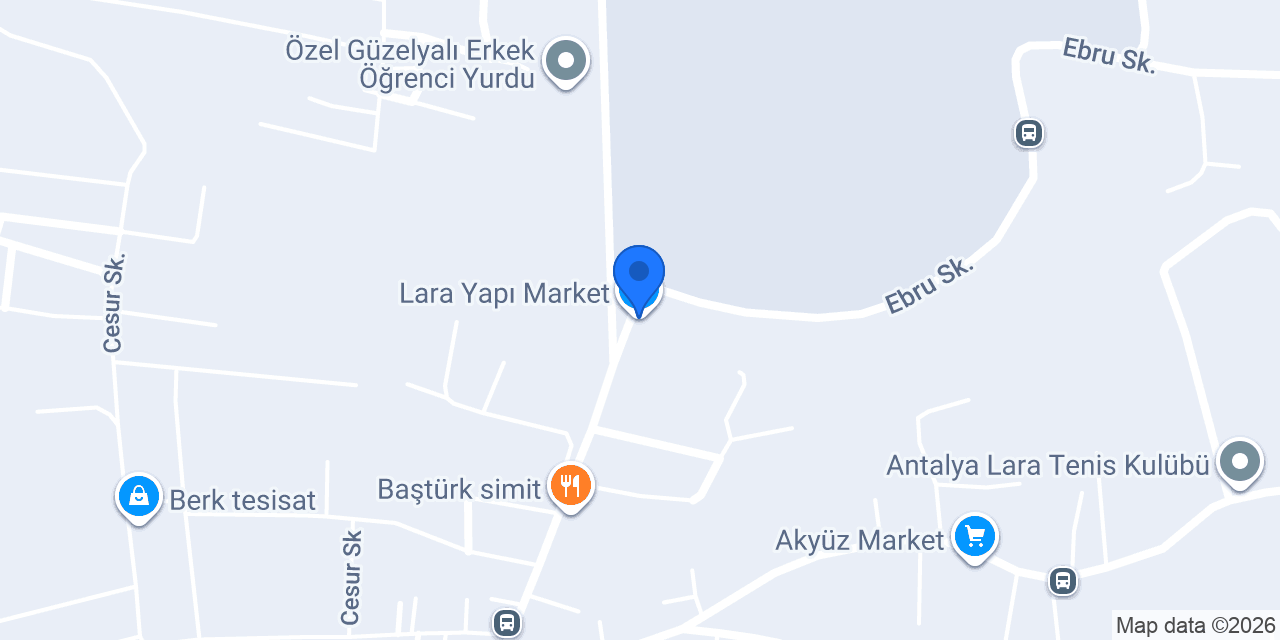 Lara Yapı Market konumu