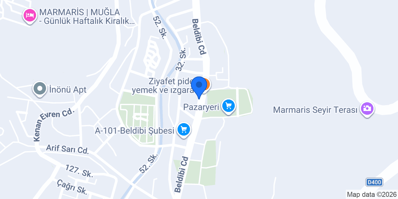 Öz Optik Marmaris konumu