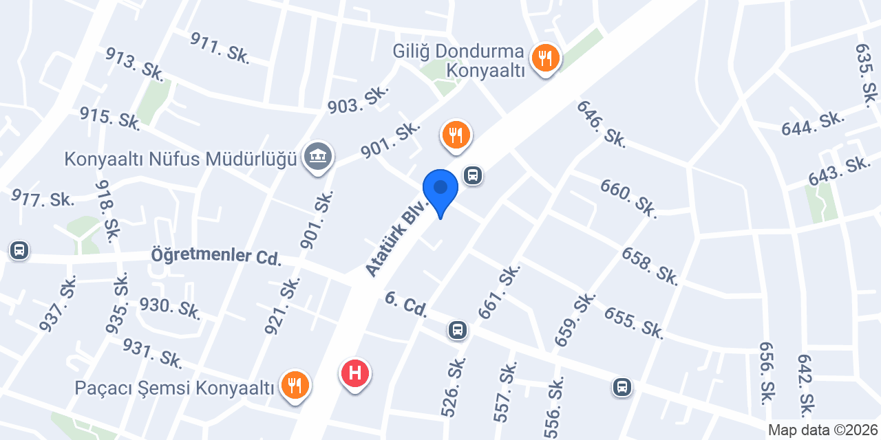 Elegance Optik Antalya Konyaaltı konumu