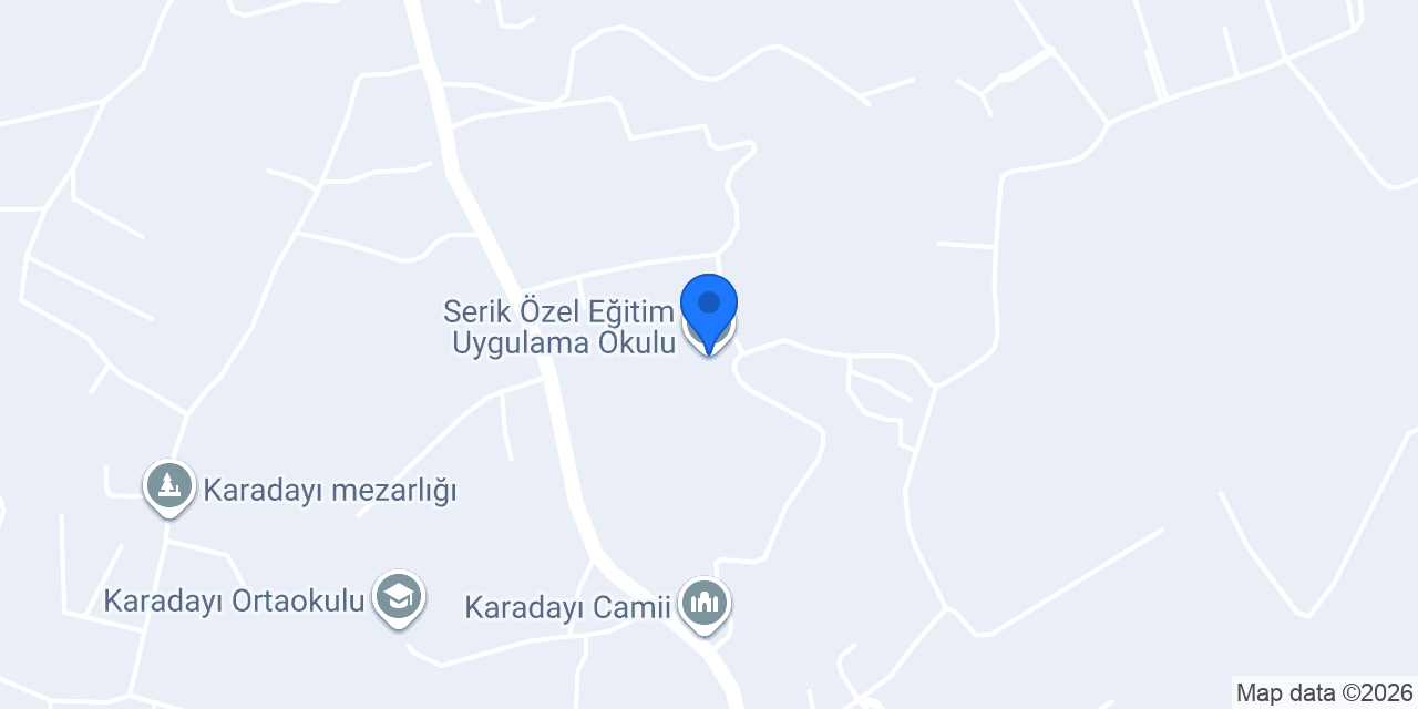 Serik Özel Eğitim Uygulama Okulu konumu