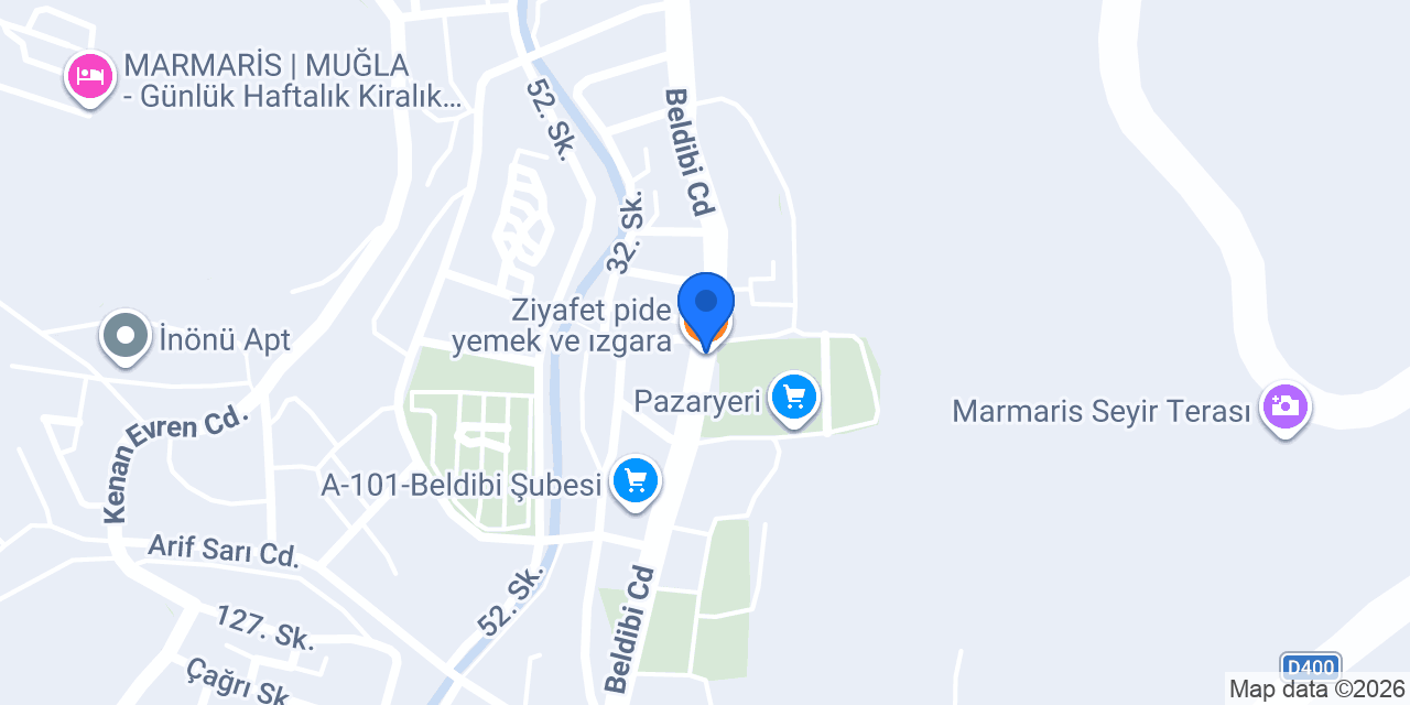 Ziyafet pide yemek ve ızgara konumu
