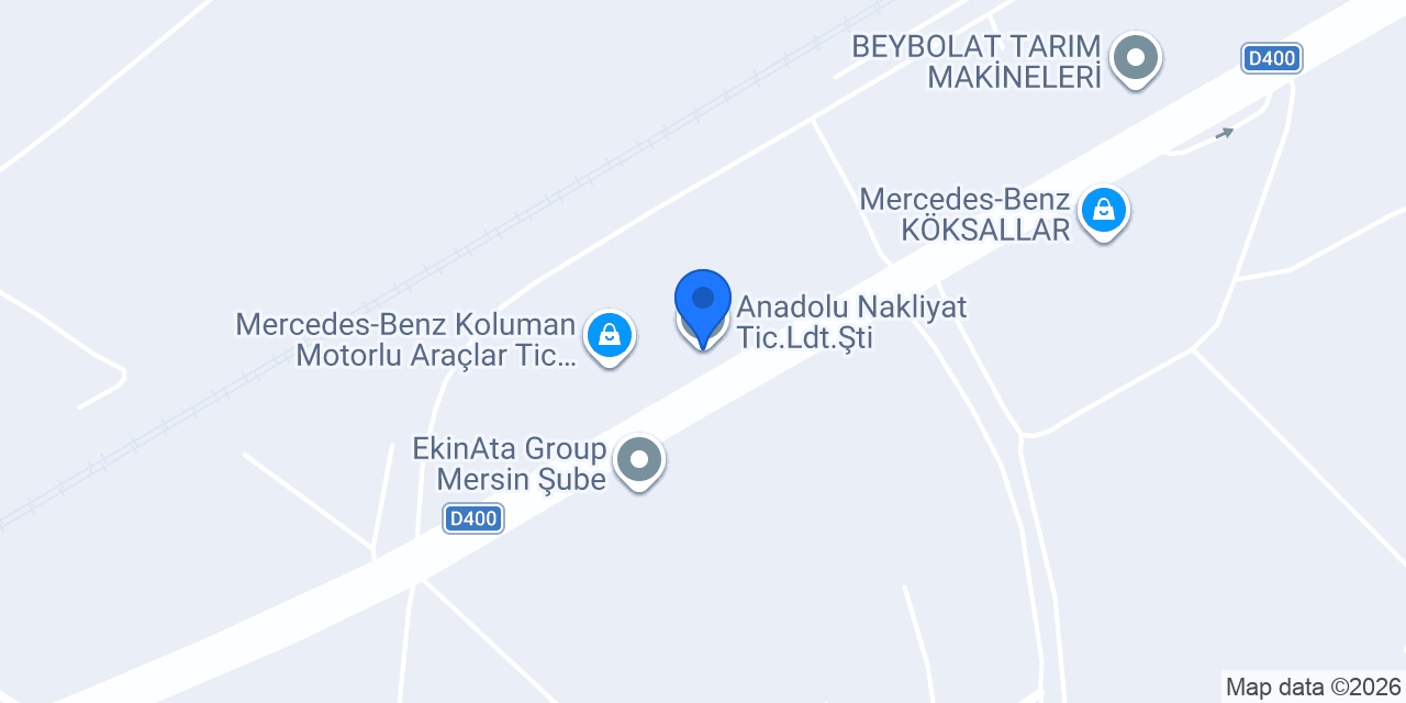 Anadolu Nakliyat Tic.Ldt.Şti. konumu
