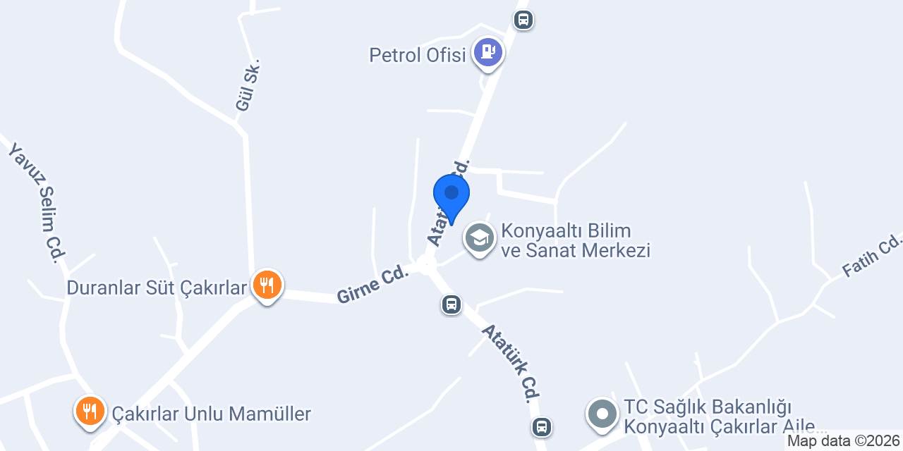 Antalya Un Değirmeni konumu