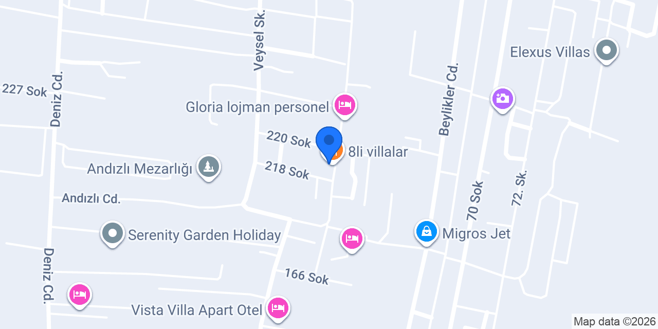 8li villalar konumu