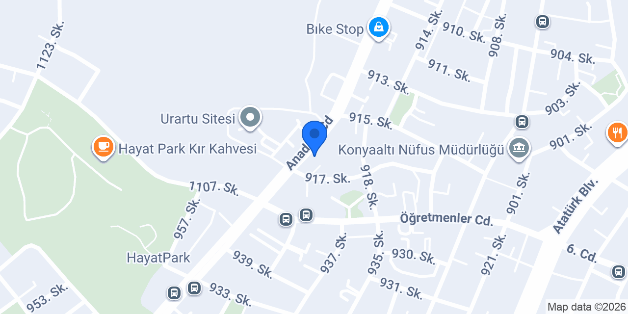 HM Car Rental konumu