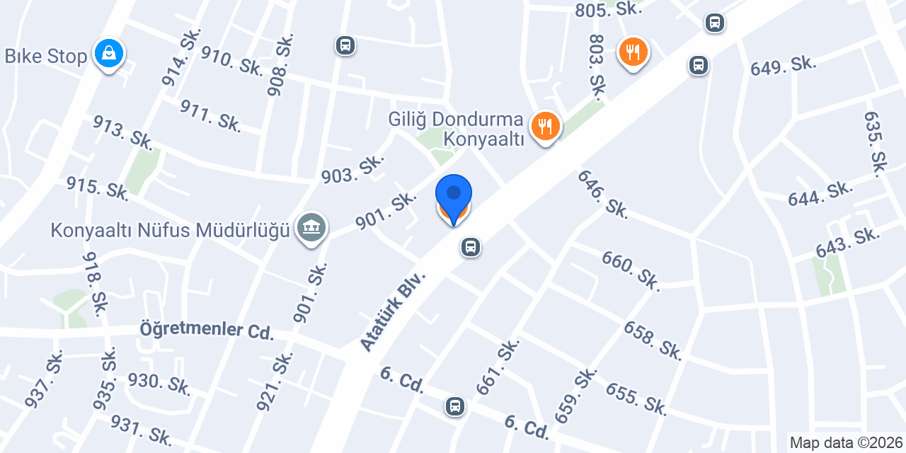 Sedir Restaurant Konyaaltı konumu