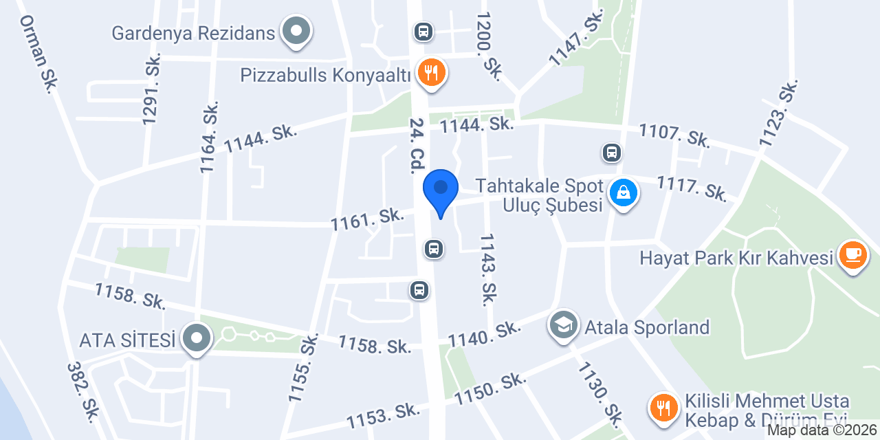 Uluç Veteriner Kliniği konumu