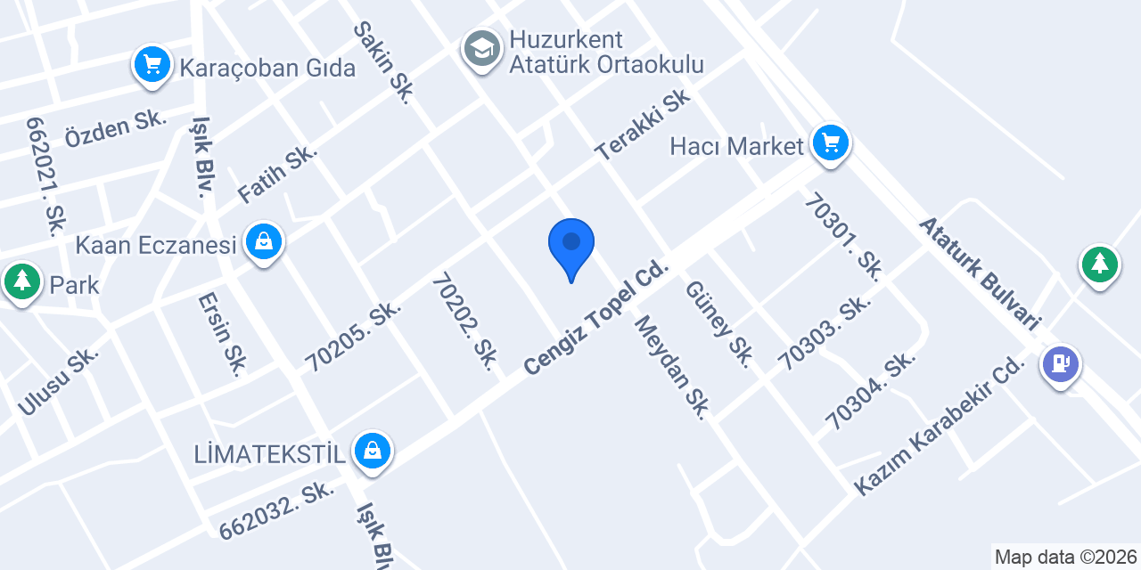 Huzurkent ANAOKULU konumu