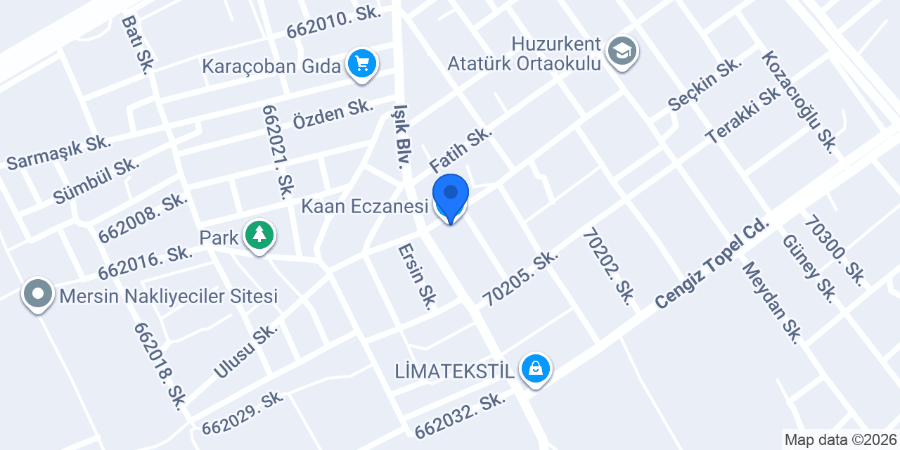 Serin Eczanesi konumu