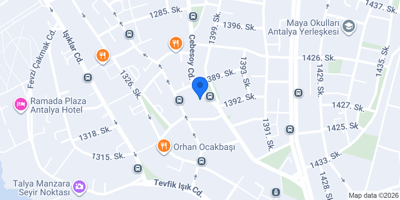 Antalya Elektrikçi - Sentez Elektrik konumu