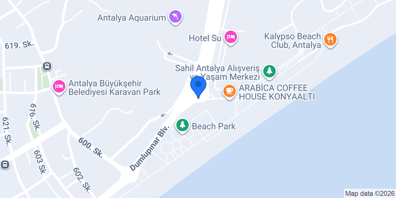 Rent a car antalya konumu