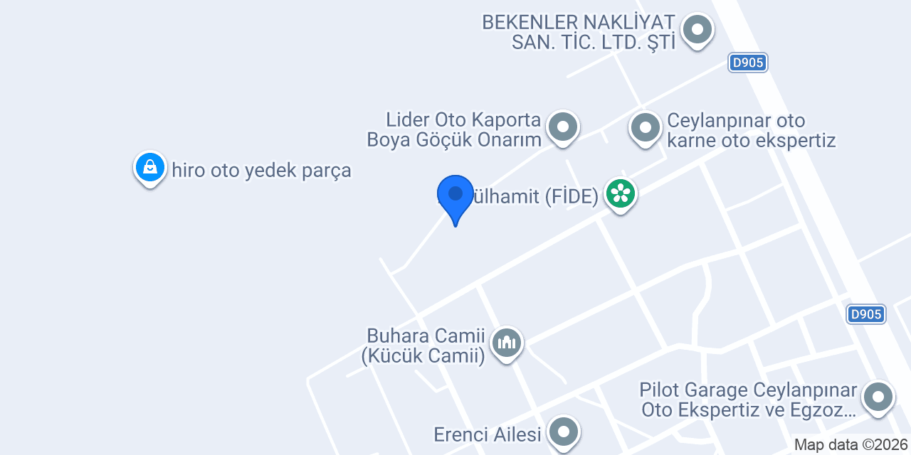 Çalışkan Oto Elektrik konumu