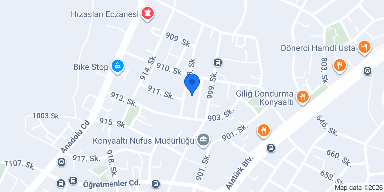 ÖZDEMİR CAR RENTAL konumu