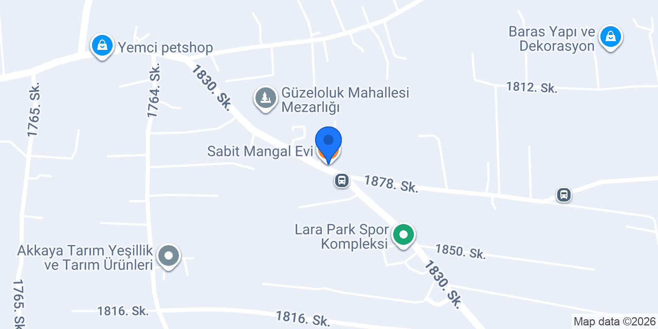 Sabit Mangal Evi konumu