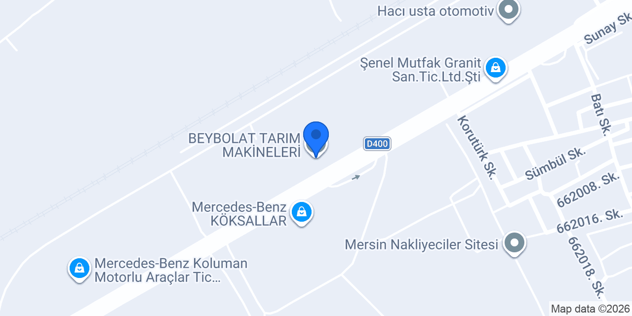 BEYBOLAT TARIM MAKİNELERİ konumu
