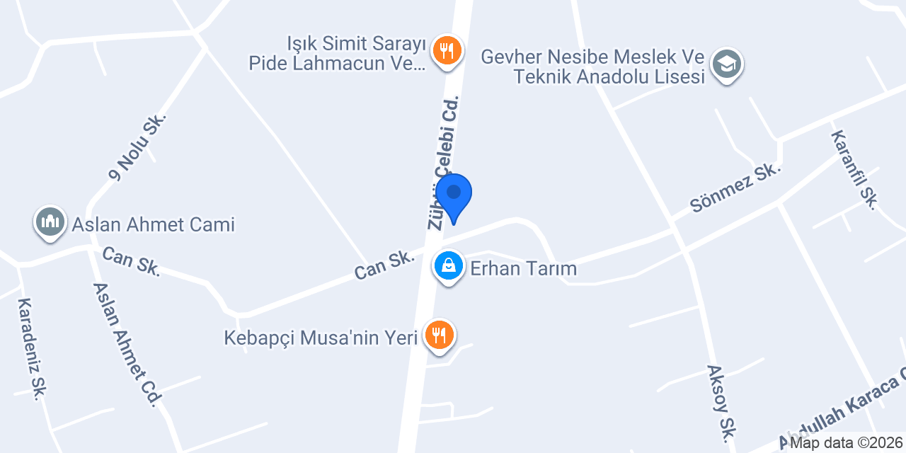 Demirel oto yedek parça konumu