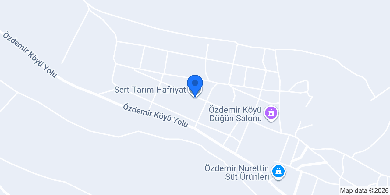 Sert Tarım Hafriyat konumu