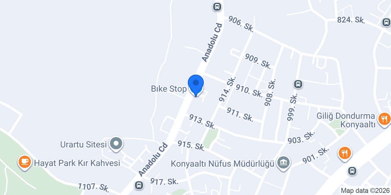 Bıke Stop konumu