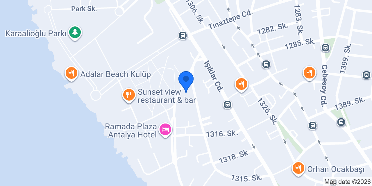 Plus Rent A Car Antalya konumu