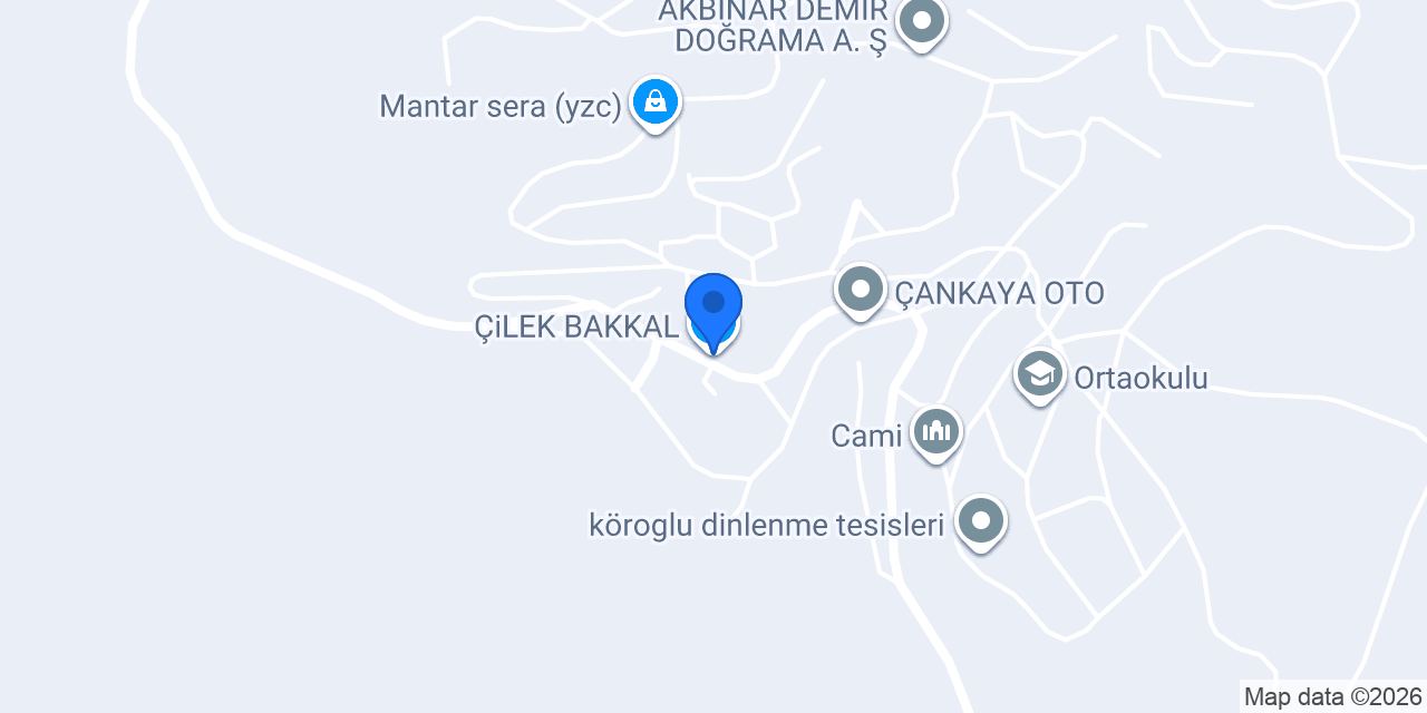 ÇiLEK BAKKAL konumu