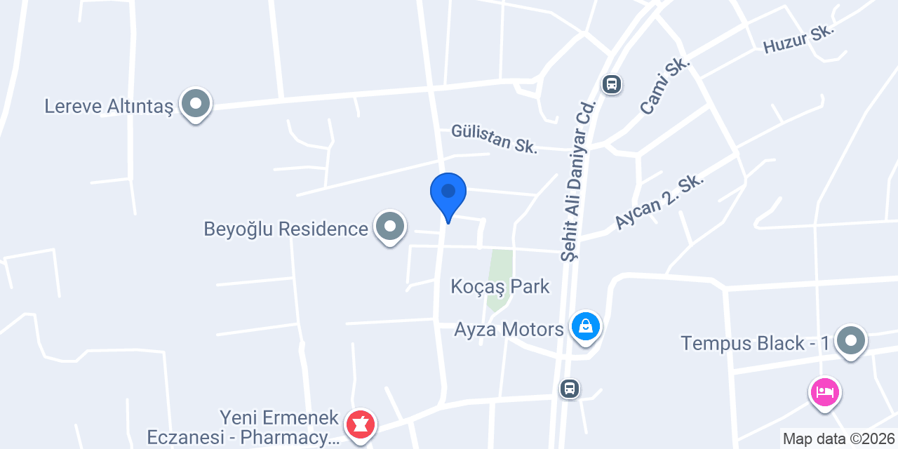 YUNT OTOMOTİV konumu