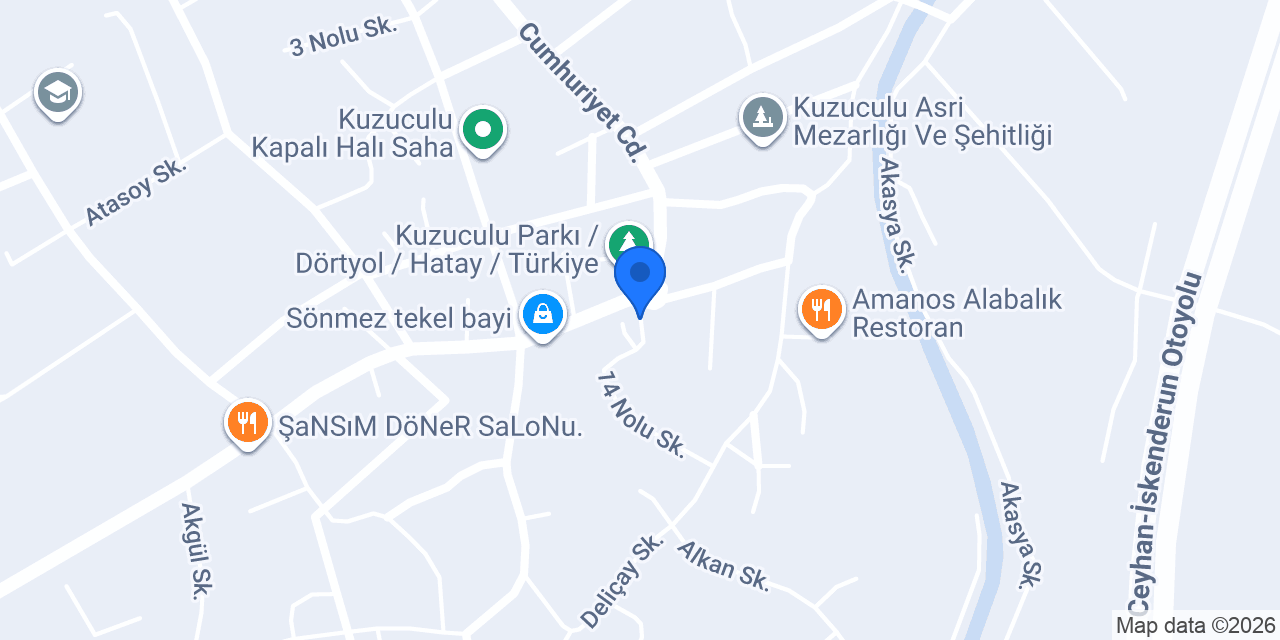 Ptt-kuzuculu Acentesi konumu