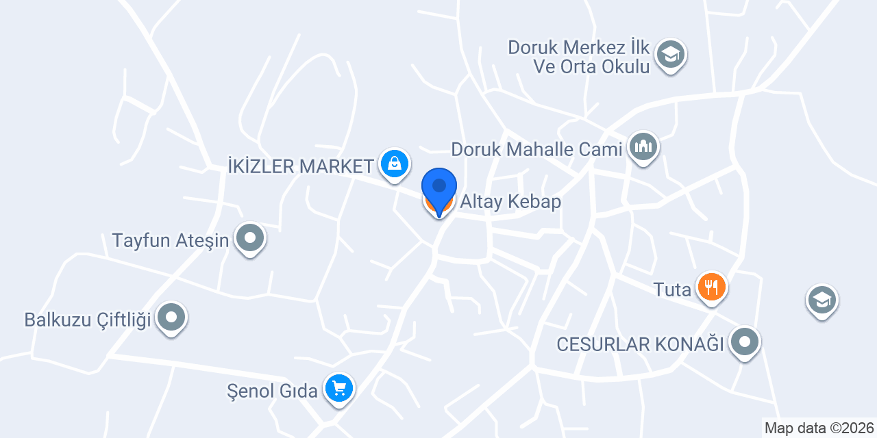 Altay Kebap konumu