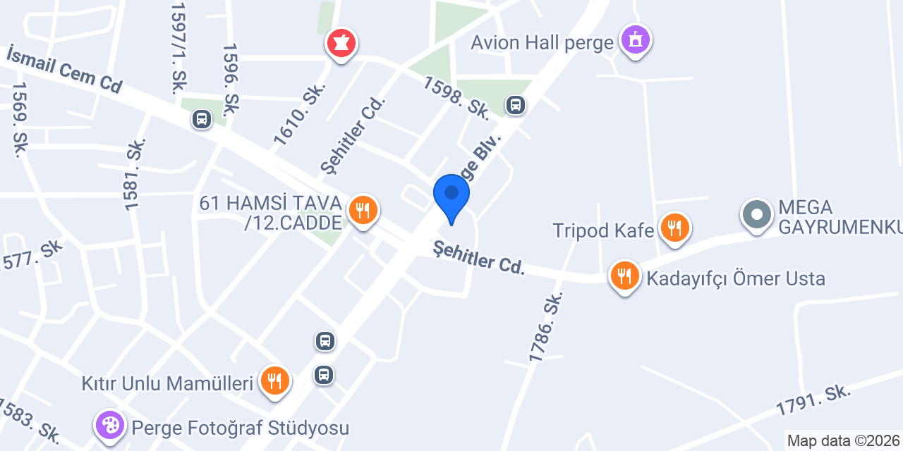Bulvar Veteriner Kliniği konumu