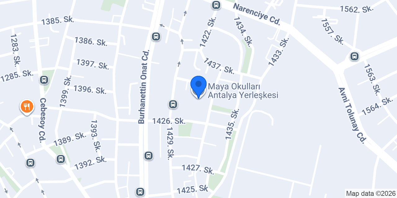Maya Okulları Antalya Yerleşkesi konumu