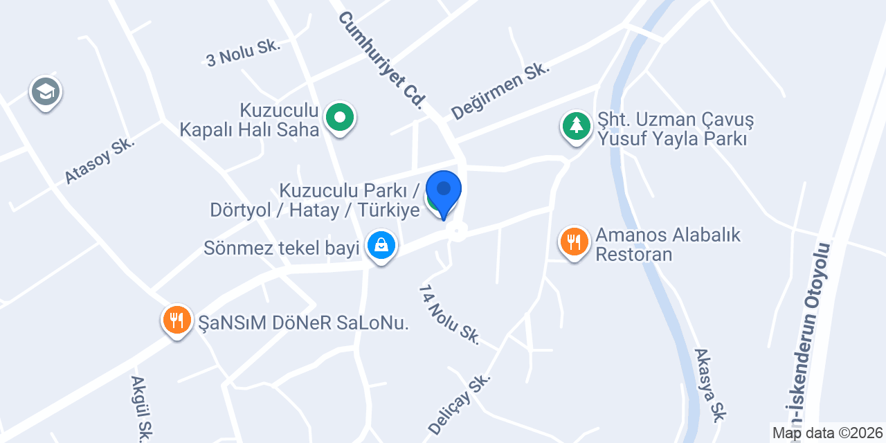 Güneş Lokantası Dörtyol konumu