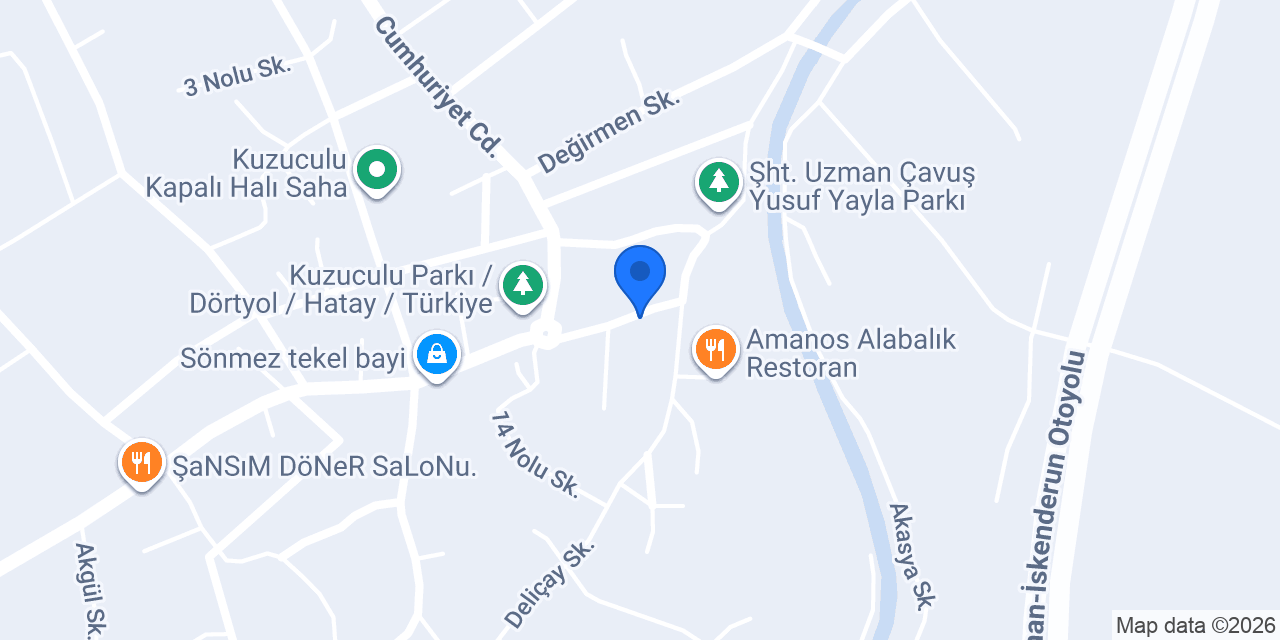 tekin lokantasi konumu