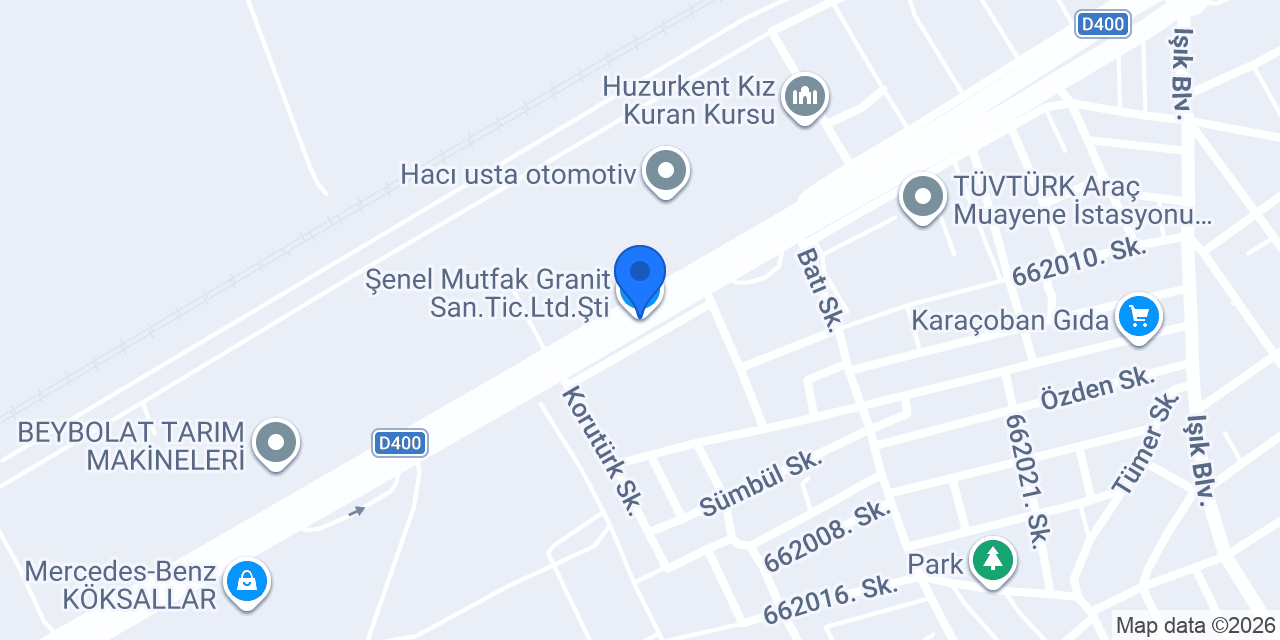 Şenel Mutfak Granit San.Tic.Ltd.Şti. konumu