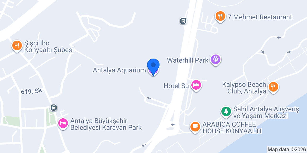 Antalya Aquarium konumu