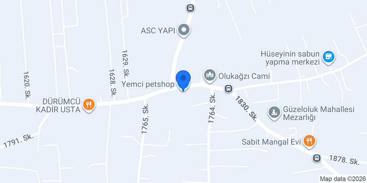 Yemci petshop konumu