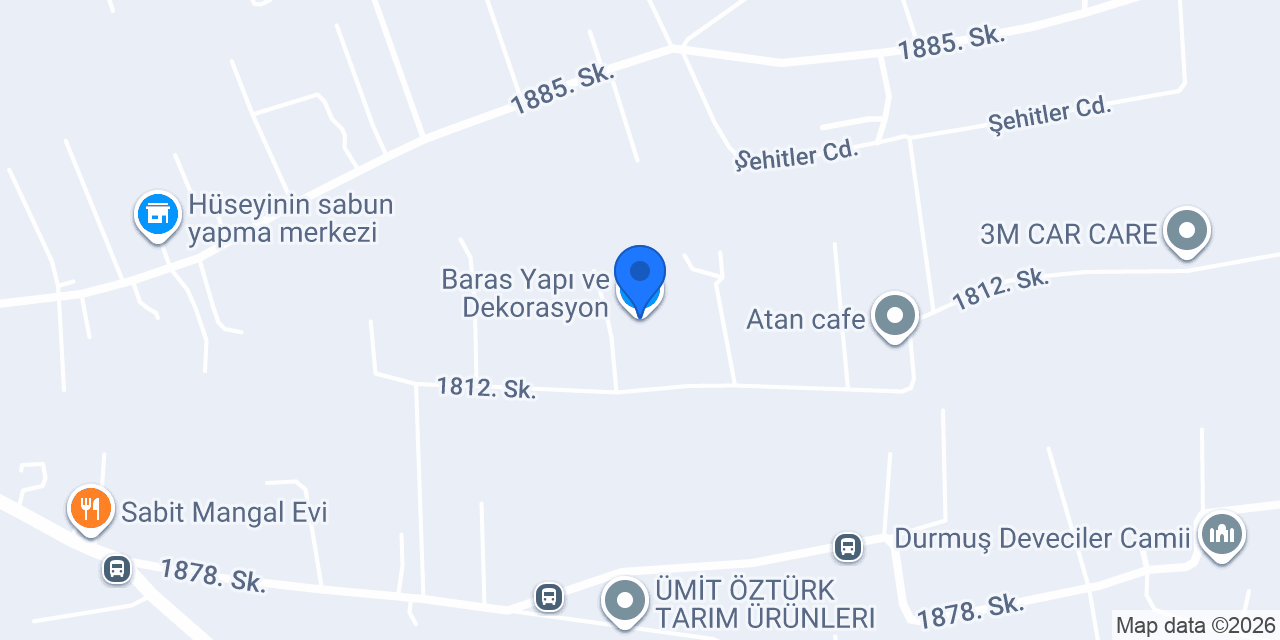 Baras Yapı ve Dekorasyon konumu