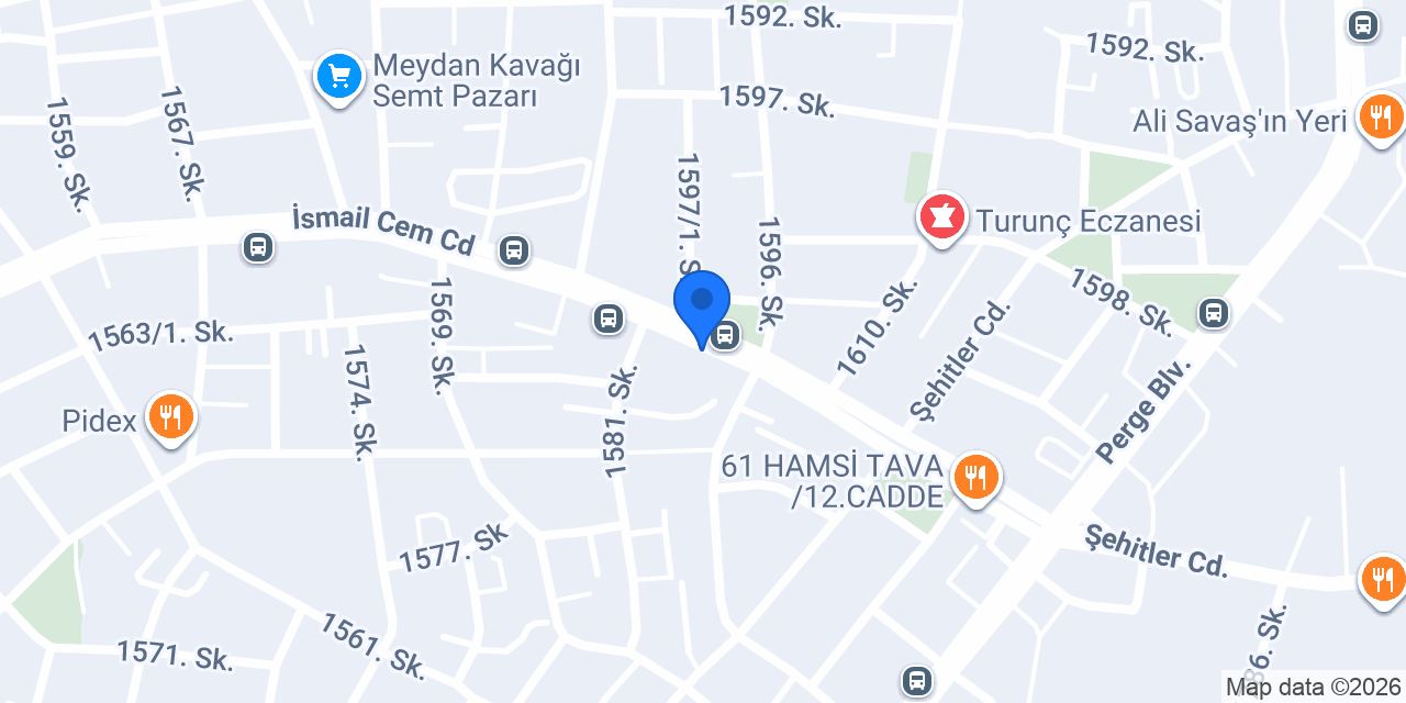 Evren Güneş Sigorta Antalya Şubesi konumu