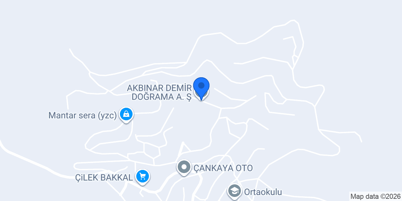 AKBINAR DEMİR DOĞRAMA A. Ş. konumu