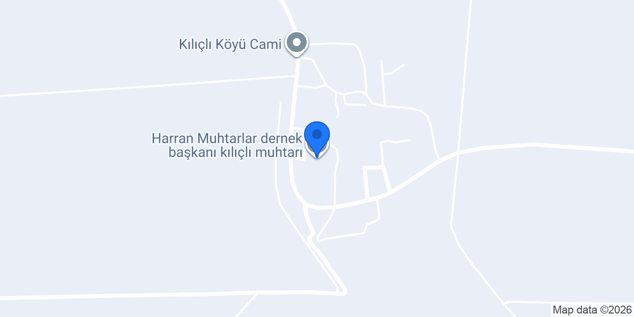 Harran Muhtarlar dernek başkanı kılıçlı muhtarı konumu