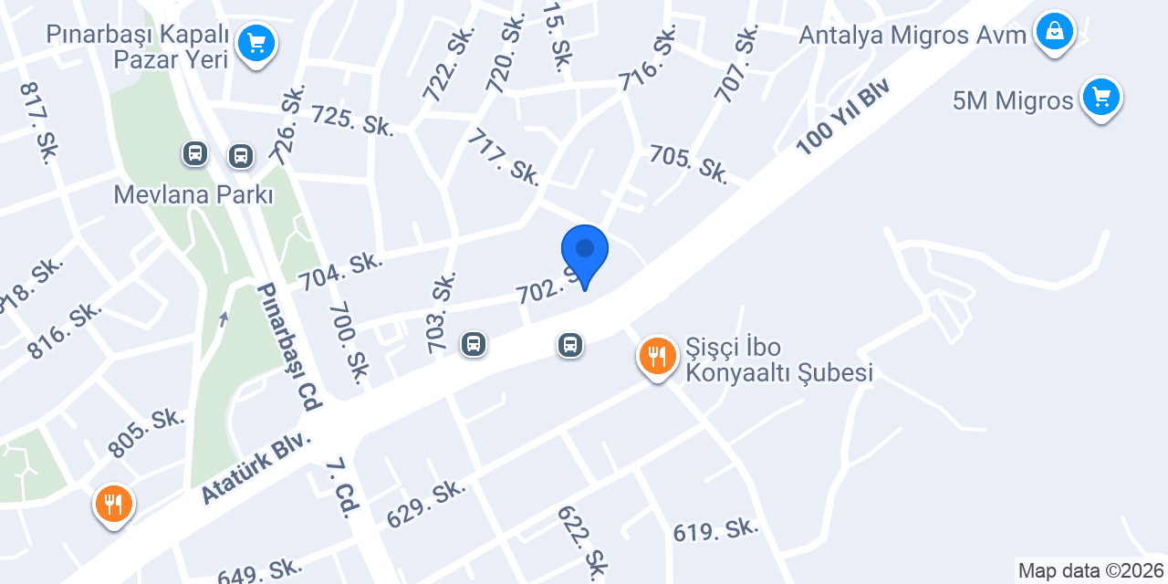 Konyaaltı Sürücü Kursu konumu