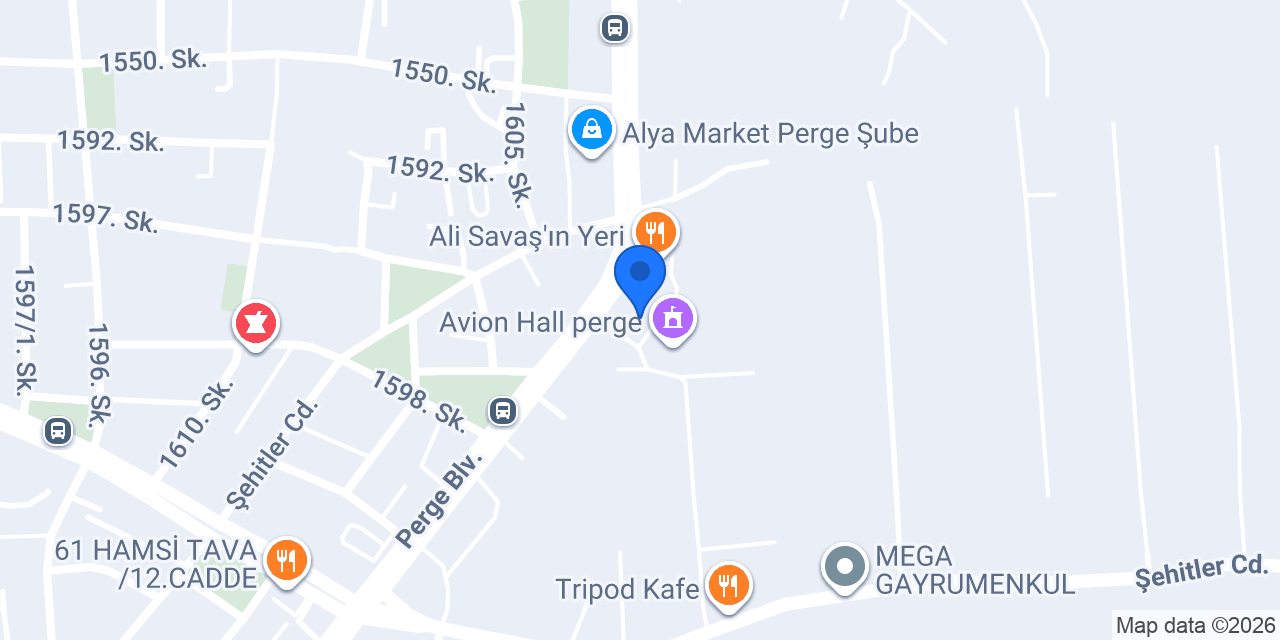 Urent Rent A Car konumu