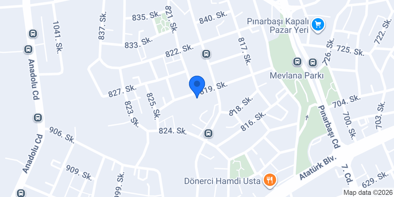 Akdeniz Anadolu Lisesi konumu