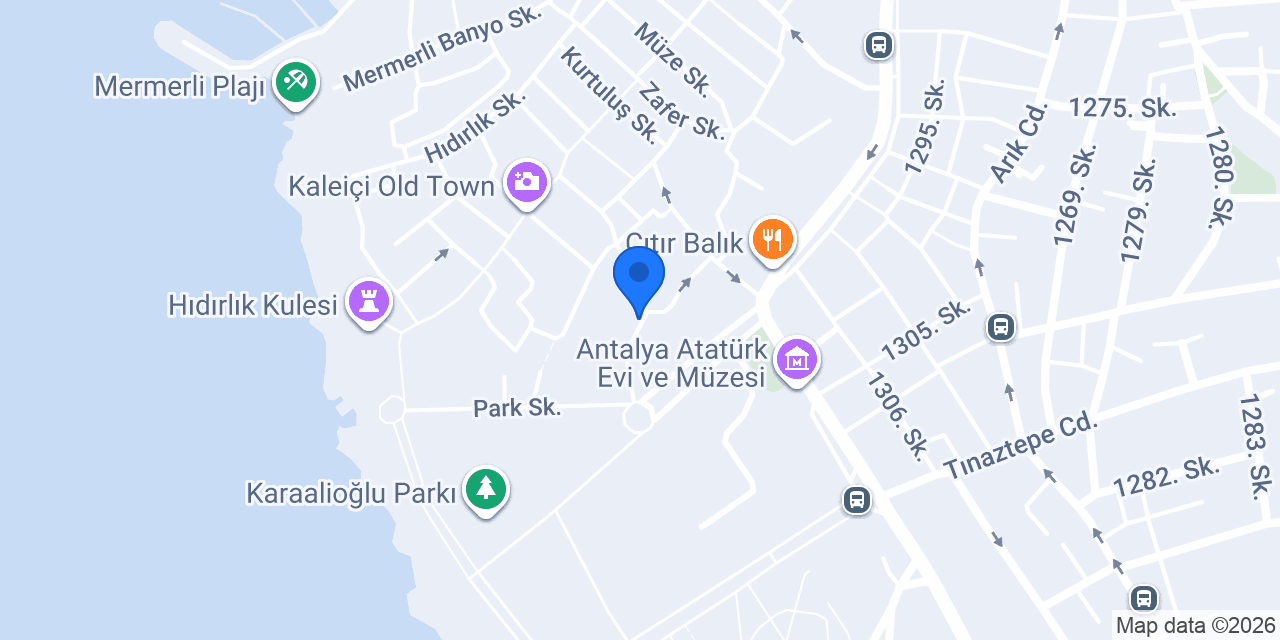 Hotel Karyatit Kaleiçi konumu